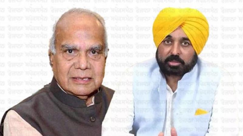 Governor Banwari Lal Purohit and CM Bhagwant Mann