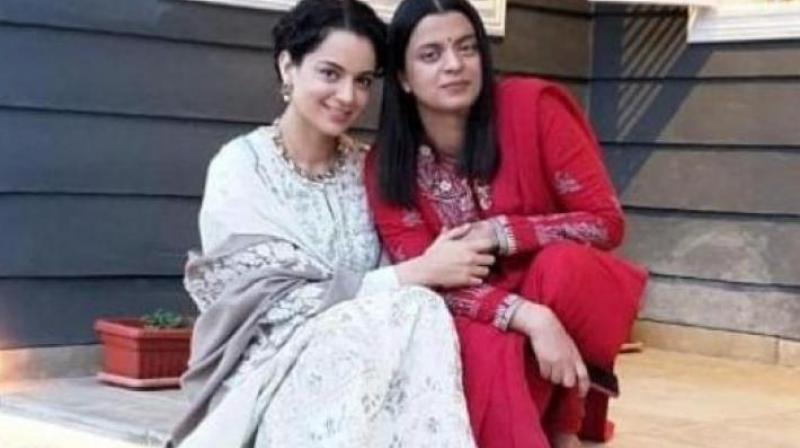 Kangana Ranaut and Rangoli Chandel Kangana Ranaut and Rangoli Chandel