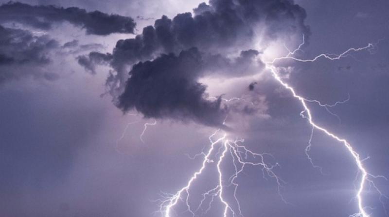 3 farmers were killed and five others injured when lightning struck them