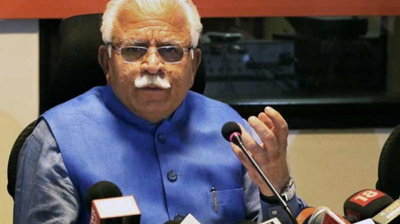 Chief Minister Manohar Lal Khattar Chief Minister Manohar Lal Khattar