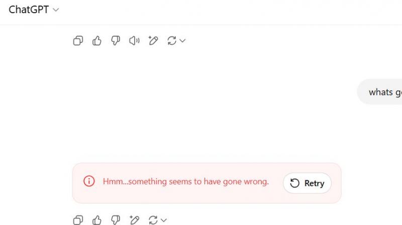 ChatGPT Suffers Global Outage: Users Report "Hmm…something seems to have gone wrong," Errors ChatGPT Suffers Global Outage: Users Report "Hmm…something seems to have gone wrong," Errors