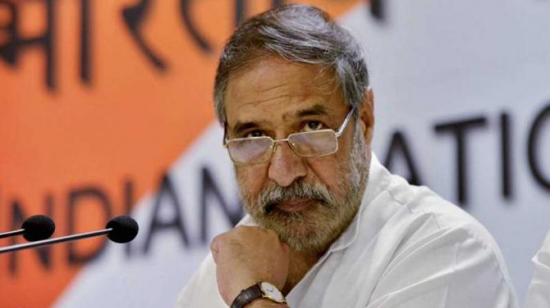 Senior Congress spokesperson Anand Sharma Senior Congress spokesperson Anand Sharma