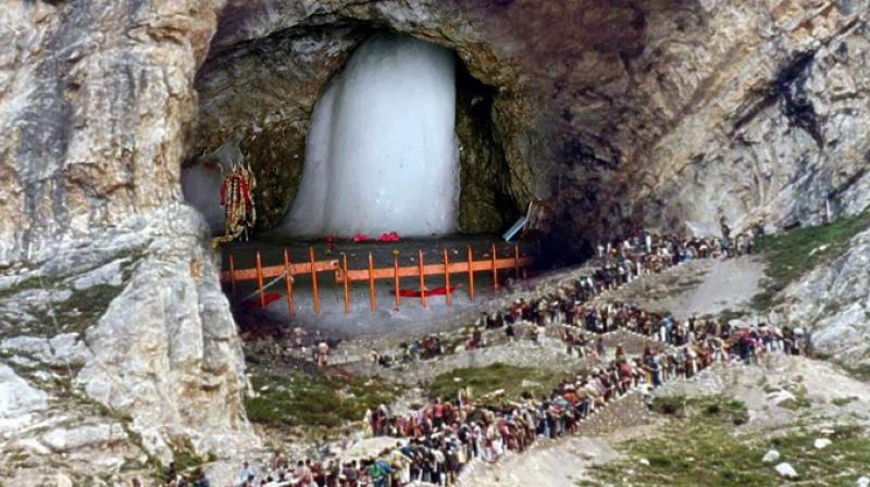 As many as 18,467 pilgrims paid obeisance at the cave shrine of Amarnath As many as 18,467 pilgrims paid obeisance at the cave shrine of Amarnath