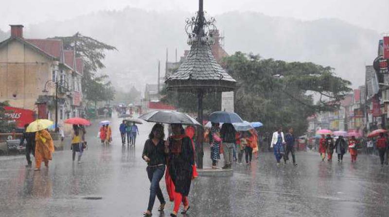 Moderate to heavy rains have lashed most parts of Himachal Pradesh