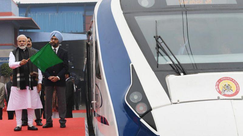 Vande Bharat Express: PM Modi flags off India's first engine-less, semi-high speed train Vande Bharat Express: PM Modi flags off India's first engine-less, semi-high speed train