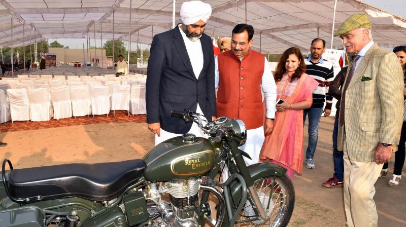 Finance Minister Manpreet Singh Badal along with his Haryana counterpart Capt. Ahimanyu and Senior Advisor to Punjab CM LT. General (Retd.) T S Shergil 