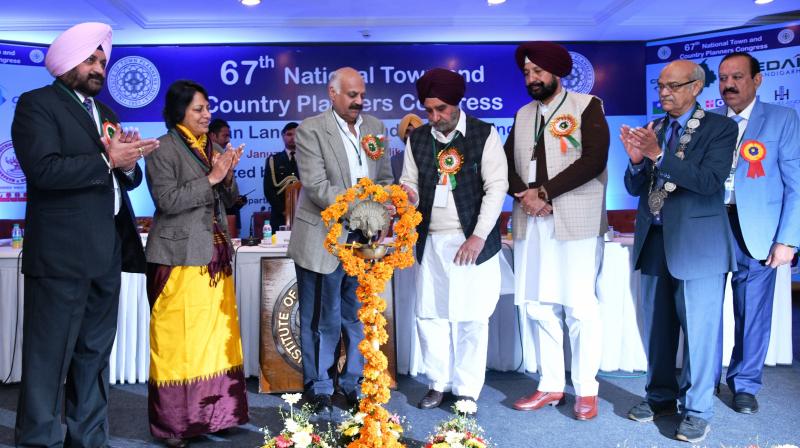 V.P. Singh Badnore releases Souvenir of 67th National Congress of Town Planners