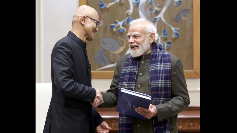 Modi said India's youth will harness AI to drive progress, create solutions for global issues, and contribute towards a better planet. File Photo.