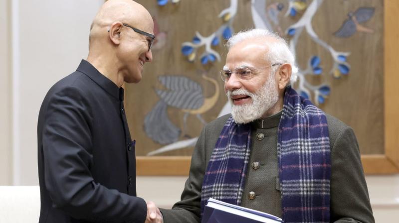 Modi said India's youth will harness AI to drive progress, create solutions for global issues, and contribute towards a better planet. File Photo.