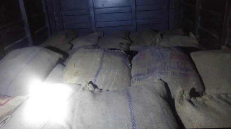 Huge quantity of explosive substances were seized Huge quantity of explosive substances were seized