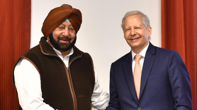 Punjab Chief Minister Captain Amarinder Singh with US Ambassador