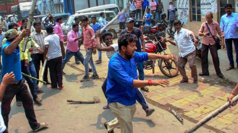 Violence reported across West Bengal during panchayat polls Violence reported across West Bengal during panchayat polls