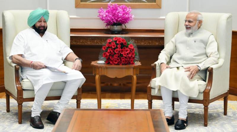 Captain Amarinder Singh met Prime Minister Narendra Modi Captain Amarinder Singh met Prime Minister Narendra Modi