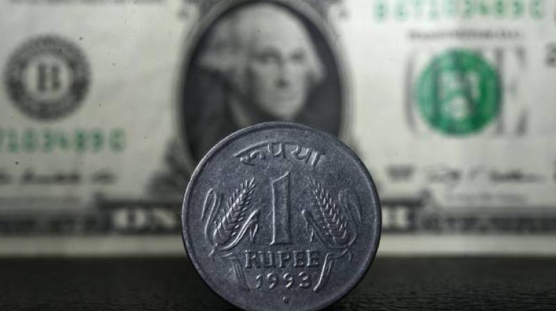 Rupee gains 10 paise Rupee gains 10 paise