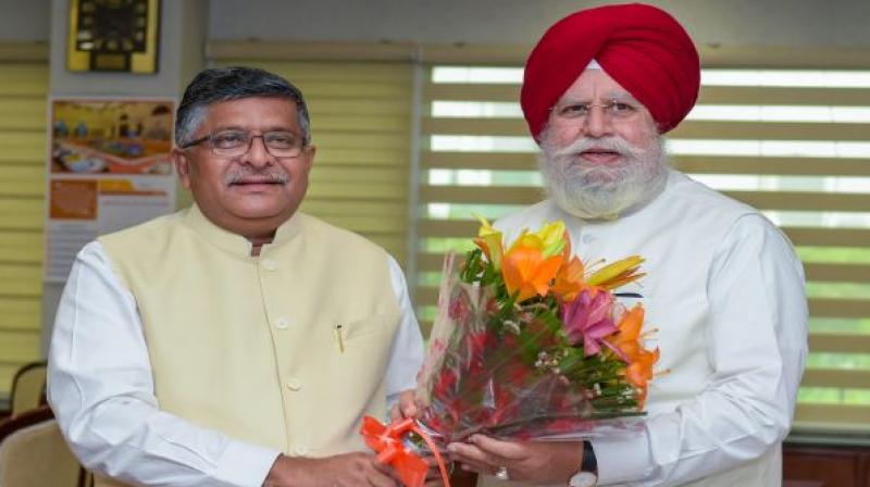 Minister of State for Electronics and IT, S S Ahluwalia Minister of State for Electronics and IT, S S Ahluwalia