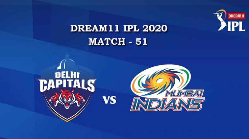 DC VS MI  Match 51, DREAM11 IPL 2020, T-20 Match