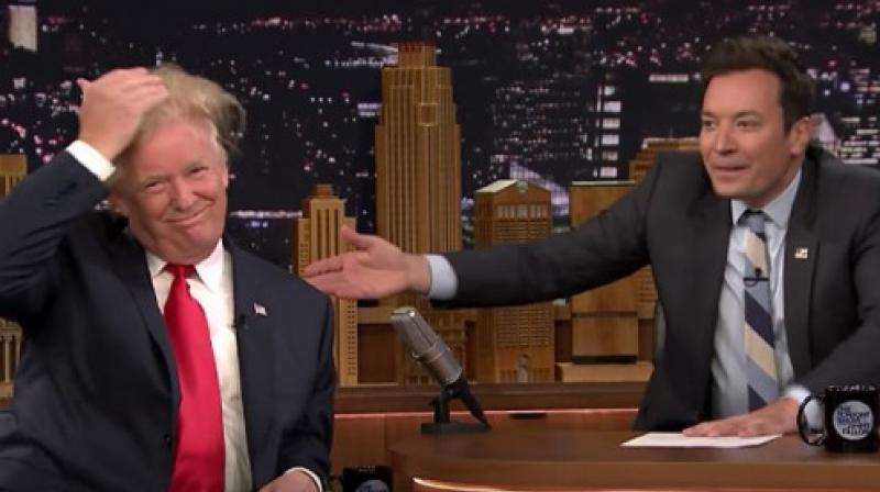 Donald Trump tells Jimmy Fallon to 'be a man'