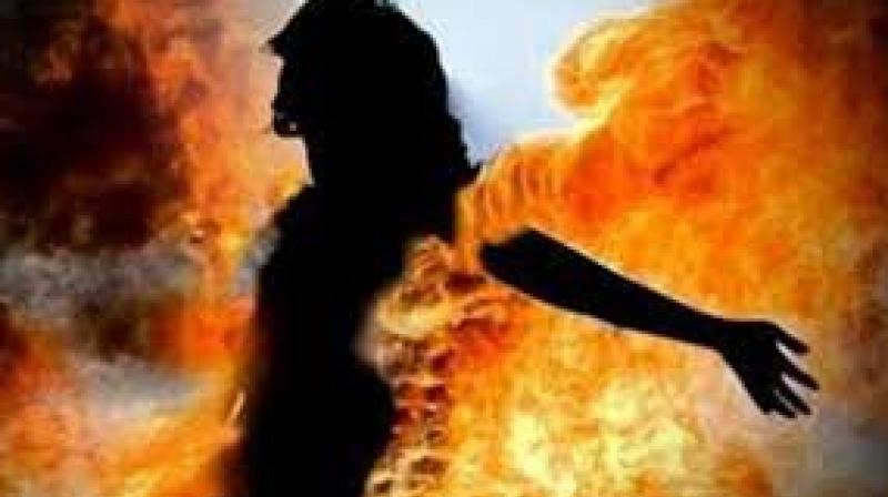 Woman set ablaze after rape in Jharkhand Woman set ablaze after rape in Jharkhand