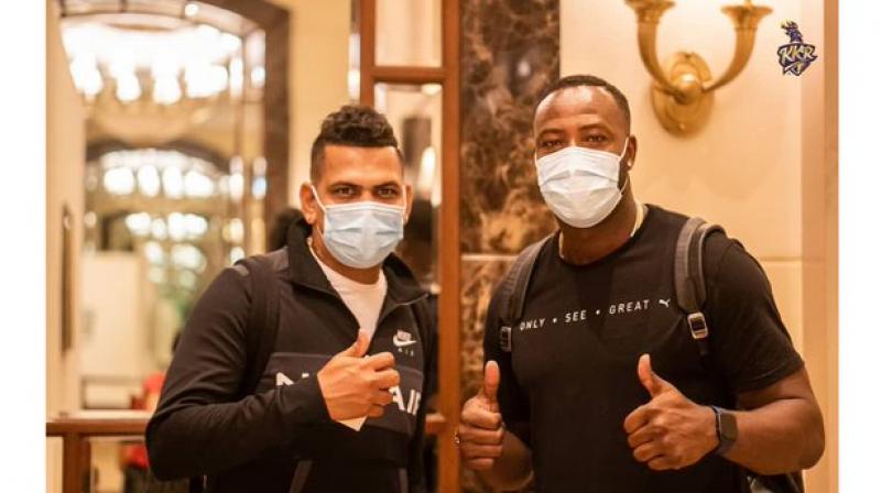 Sunil Narine and Andre Russell Sunil Narine and Andre Russell