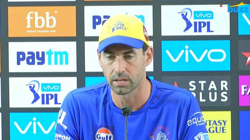 Head coach Stephen Fleming Head coach Stephen Fleming