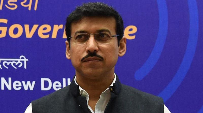 Sports Minister Rajyavardhan Singh Rathore Sports Minister Rajyavardhan Singh Rathore