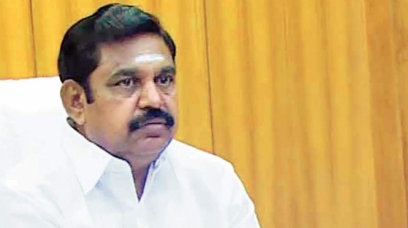 Chief Minister K Palaniswami Chief Minister K Palaniswami
