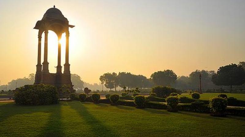 National capital woke up to a sunny and humid morning today National capital woke up to a sunny and humid morning today
