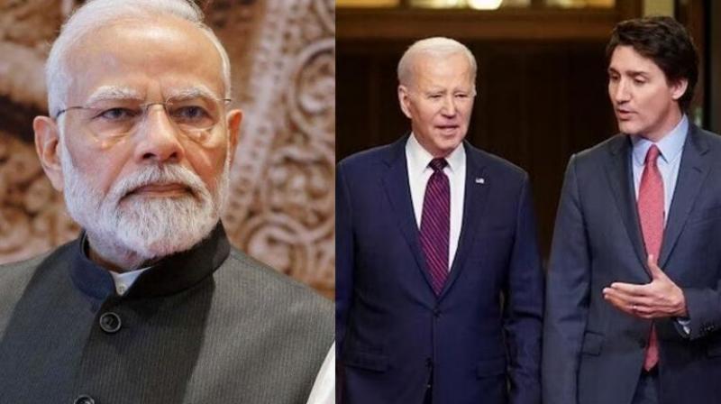 Indian PM Modi and Canadian PM Justin Trudeau