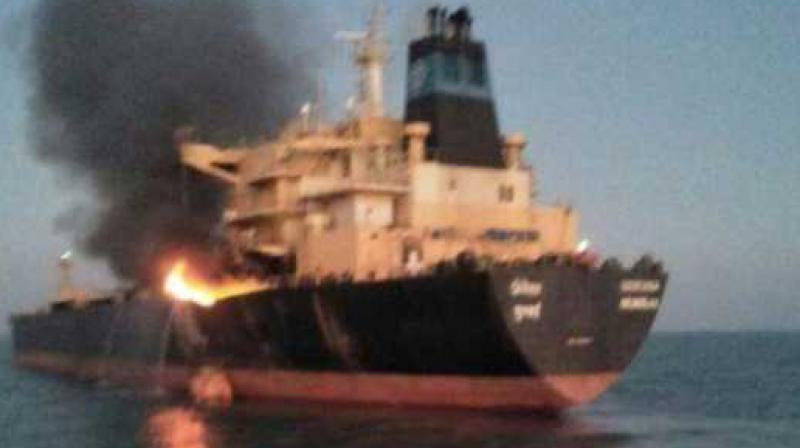 Kochi merchant ship fire