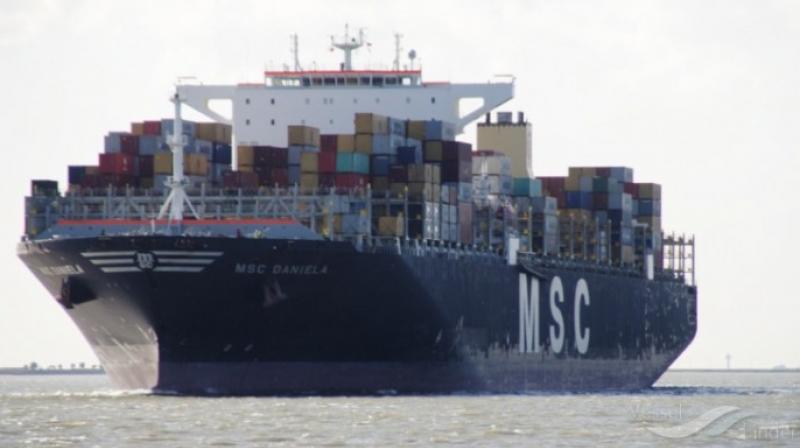 Container ship catches fire, 22 mariners rescued
