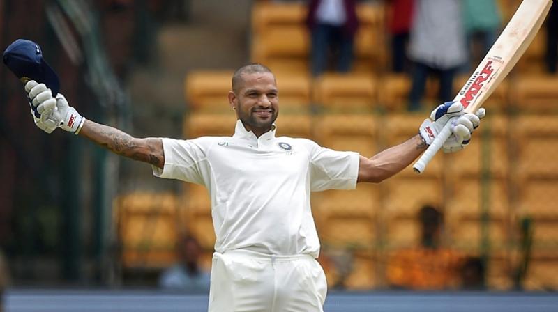 Dhawan first Indian to hit ton before lunch