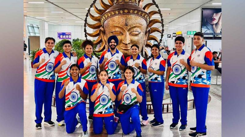 India's 23-member boxing squad departs for Asian Youth Games in Bahrain; Dhruv Kharb Among Others India's 23-member boxing squad departs for Asian Youth Games in Bahrain; Dhruv Kharb Among Others