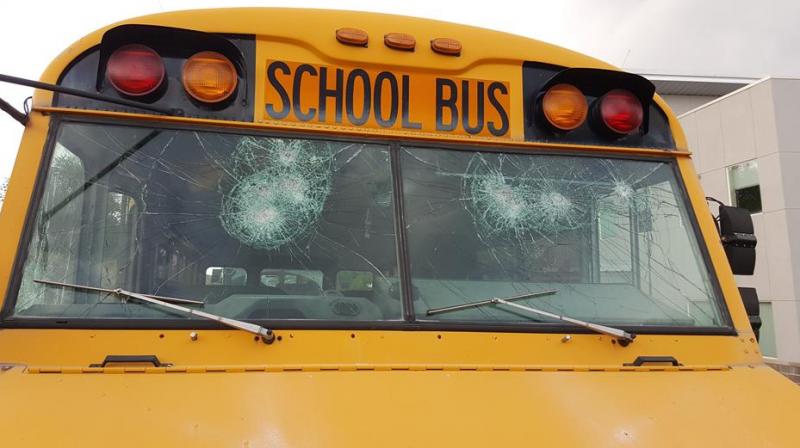Student injured after school bus pelted with stones in Shopian