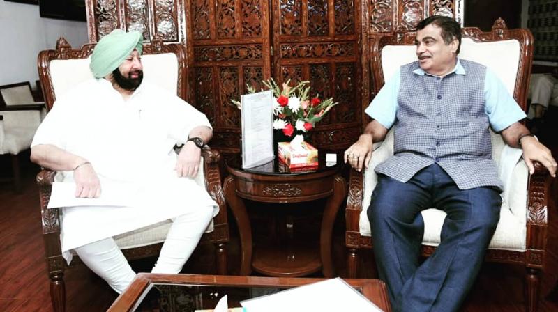 Capt Amarinder Singh and Nitin Gadkari Capt Amarinder Singh and Nitin Gadkari