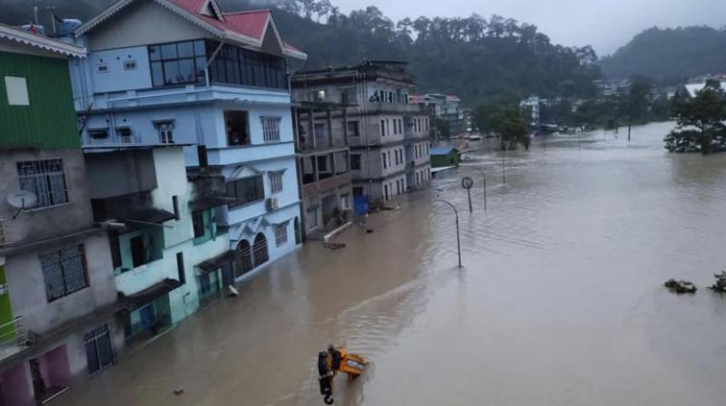 Flood in Sikkim