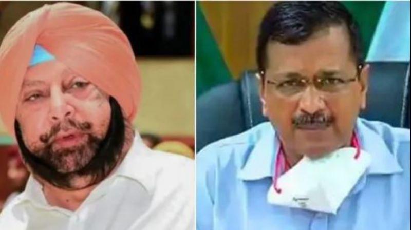Capt Amarinder Singh and Arvind Kejriwal Capt Amarinder Singh and Arvind Kejriwal