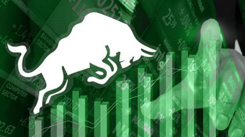 Sensex ends in green on IT push Sensex ends in green on IT push