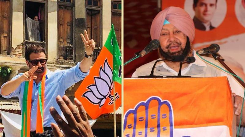 Sunny Deol and Capt Amarinder Singh Sunny Deol and Capt Amarinder Singh