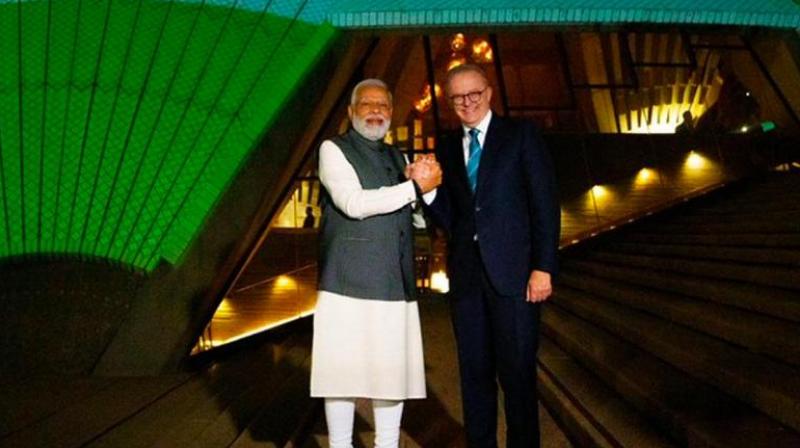 PM Modi and Prime Minister of Australia Anthony Albanese