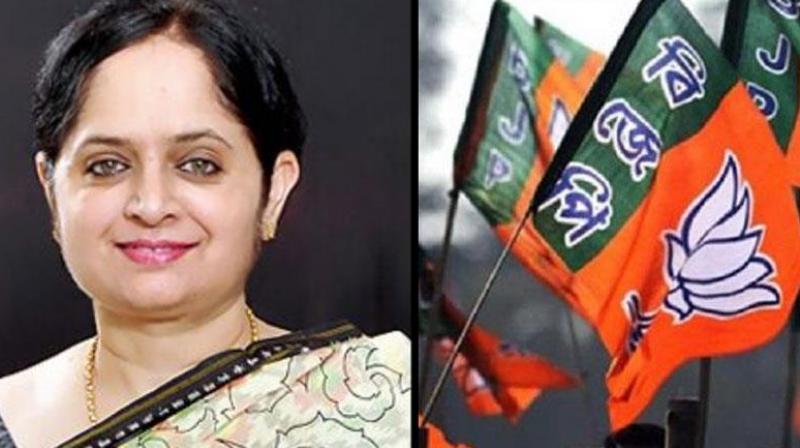 BJP candidate Mriganka Singh BJP candidate Mriganka Singh