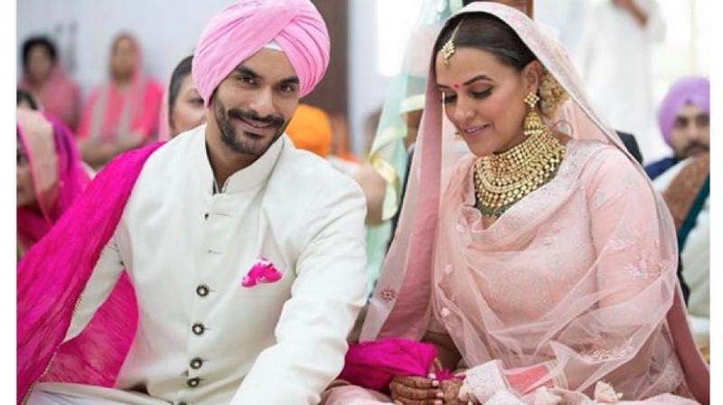 Neha Dhupia gets married to Angad Bedi