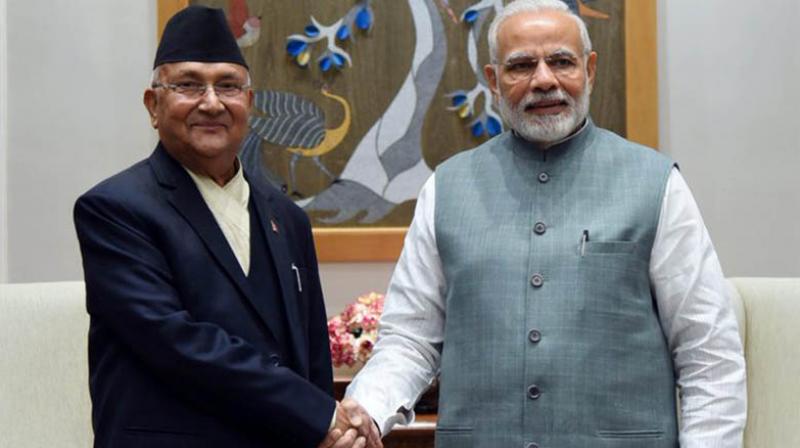 Prime Minister Narendra Modi and his Nepalese counterpart K P Sharma Oli Prime Minister Narendra Modi and his Nepalese counterpart K P Sharma Oli