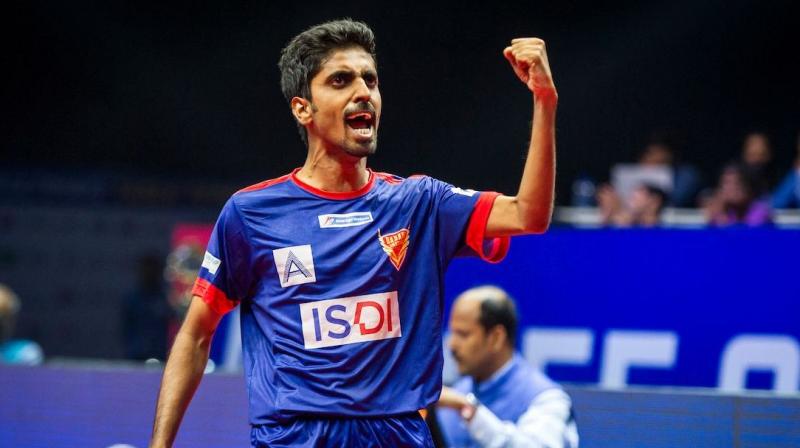 Table tennis player G Sathiyan Table tennis player G Sathiyan