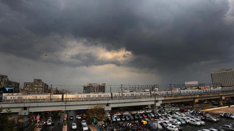 Delhiites woke up to a cloudy Sunday morning