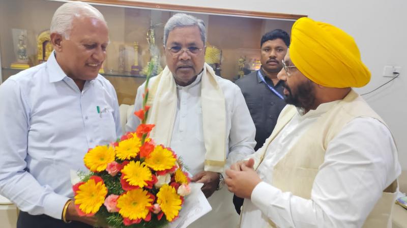 Punjab Ministers Invite Karnataka CM Siddaramaiah To 350th Martyrdom Celebrations Punjab Ministers Invite Karnataka CM Siddaramaiah To 350th Martyrdom Celebrations