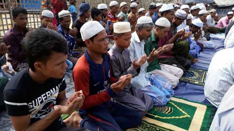 Rohingya refugees mark first Eid