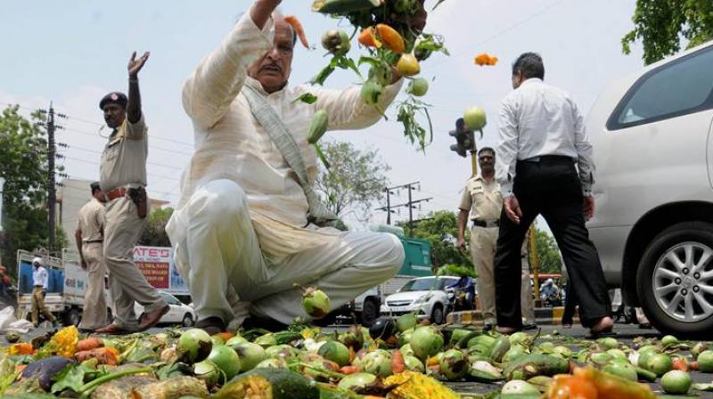 Farmers protest