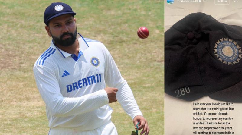 Indian cricket team captain Rohit Sharma has made announcement about retirement from Test cricket. Indian cricket team captain Rohit Sharma has made announcement about retirement from Test cricket.