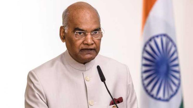 President Ram Nath Kovind signed the proclamation President Ram Nath Kovind signed the proclamation