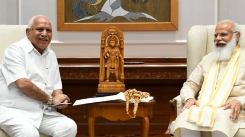 BS YEDIYURAPPA WITH PRIME MINISTER NARENDRA MODI